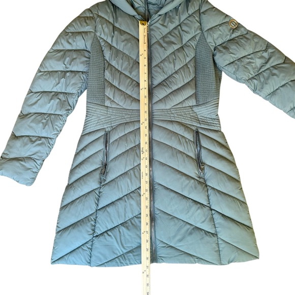 Bernardo SOFTY GLAM ECOPLUME PACKABLE PUFFER LONG COAT LARGE PUFFER COAT - Picture 4 of 9